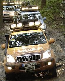 Toyota Land Cruiser bei der XWORLD Tour.